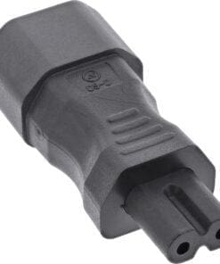 InLine® Netzadapter IEC 60320 C14 / C7, 3pol. Kaltgeräte zu 2pol.