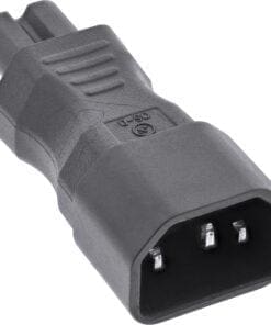 InLine® Netzadapter IEC 60320 C14 / C7, 3pol. Kaltgeräte zu 2pol. – Bild 2