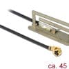 Delock WLAN Antenne MHF/ U.FL-LP-068 802.11 kompatibler Stec 802.11 ac/a/h/b/g/n CCD 1 dBi 250 mm intern