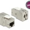 Delock Keystone Modul RJ45 Buchse Cat.8 werkzeugfrei