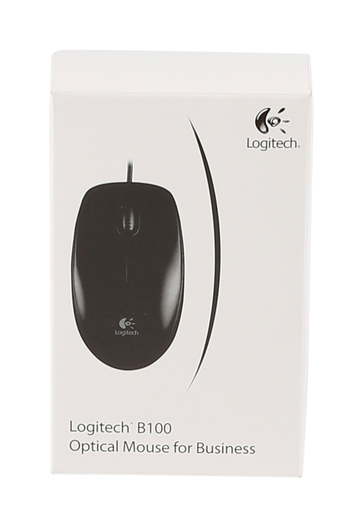 Logitech B100 USB Maus Schwarz Logitech B100 USB Maus Schwarz – Bild 8