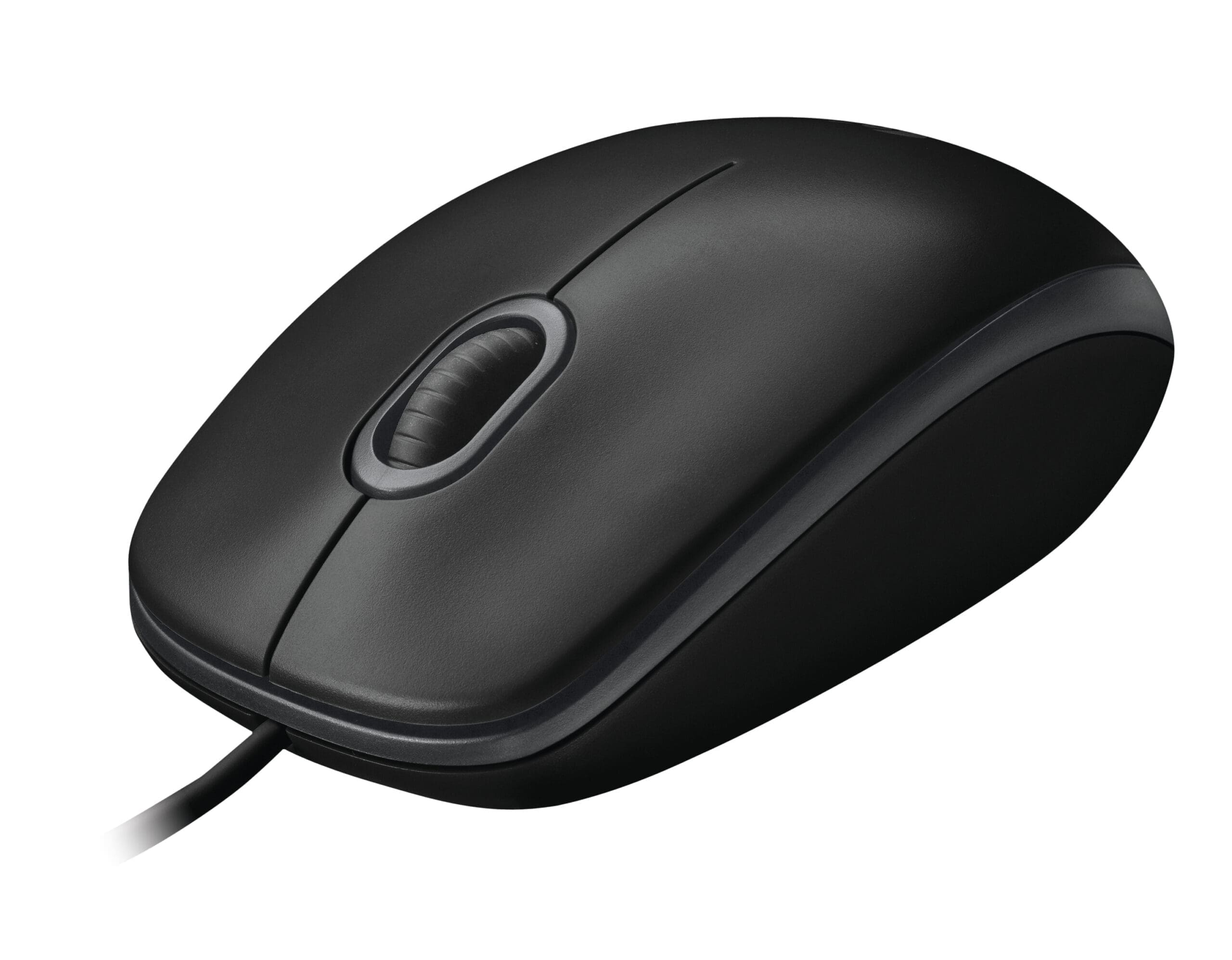 Logitech B100 USB Maus Schwarz Logitech B100 USB Maus Schwarz – Bild 3