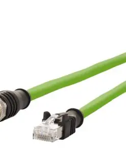 METZ CONNECT M12 X-kodiert, 2,0 m, M12 Stecker gerade - RJ45 Stecker gerade, PUR