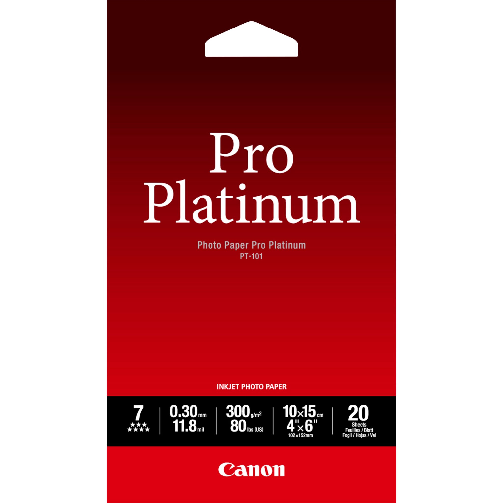 Canon Fotopapier glänzend PT-101 (10x15cm-20 Blatt) Canon Fotopapier glänzend PT-101 (10x15cm-20 Blatt)
