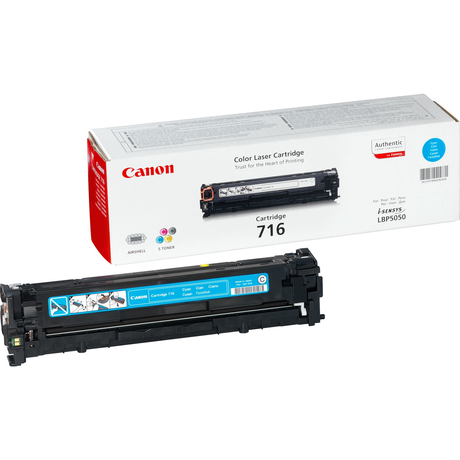 Canon Toner 716 C Cyan (ca. 1500 Seiten) Canon Toner 716 C Cyan (ca. 1500 Seiten)
