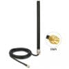 Delock Antenne LTE UMTS GSM SMA 3 dBi omni starr 3 m schwarz outdoor omnidirektional starr schwarz Standfuß