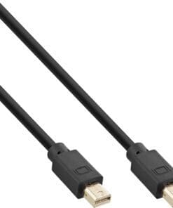 InLine® Mini DisplayPort 1.4 Kabel, Stecker / Stecker schwarz/gold, 2m
