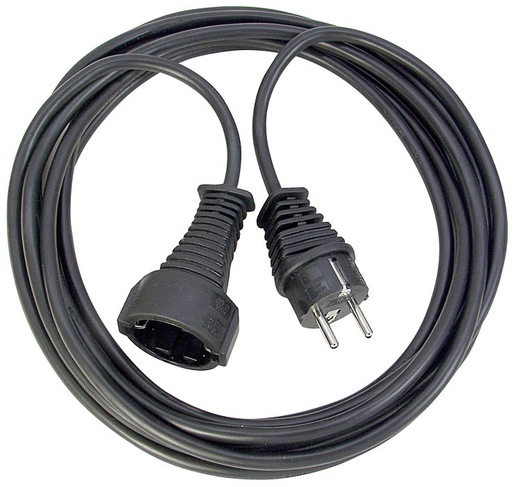 Brennenstuhl Verlängerungskabel Schuko 3 m schwarz, Indoor Brennenstuhl Verlängerungskabel Schuko 3 m schwarz, Indoor