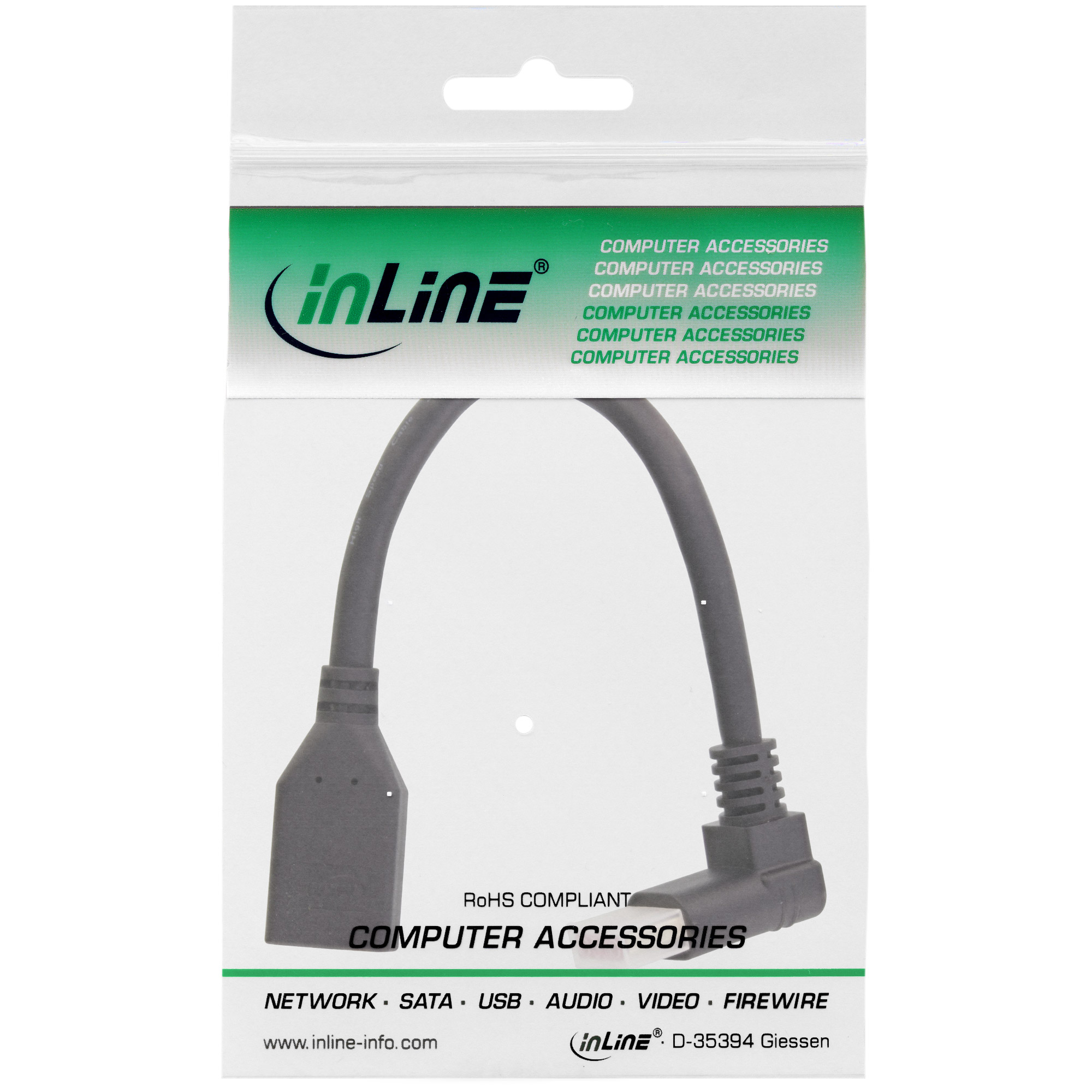 DisplayPort 1.4 Adapterkabel ST/BU, 8K4K, nach oben gewinkelt, schwarz/gold, 0,15m DisplayPort 1.4 Adapterkabel ST/BU, 8K4K, nach oben gewinkelt, schwarz/gold, 0,15m – Bild 2
