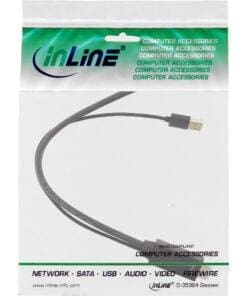 Alternative view of InLine® HDMI ST zu DisplayPort BU Konverter Kabel, 4K, schwarz/gold, 0,3m