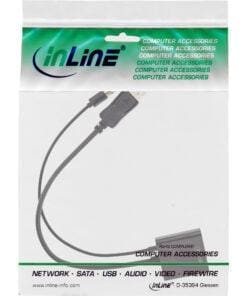 Alternative view of InLine® HDMI BU zu DisplayPort ST Konverter Kabel, 4K, schwarz/gold, 0,3m