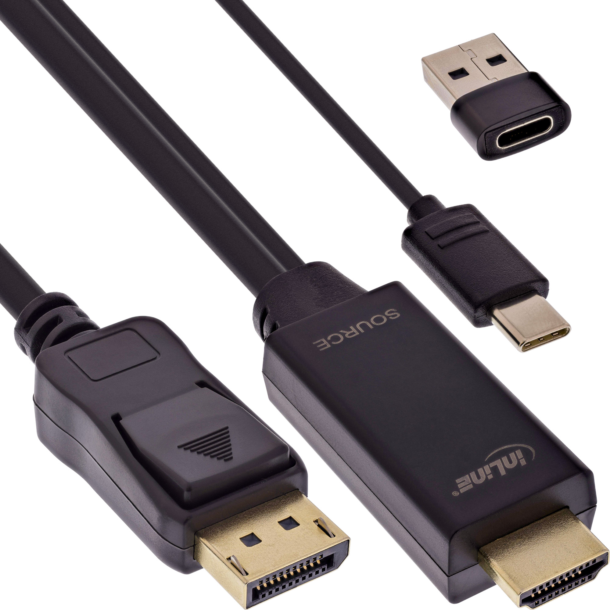 InLine® HDMI zu DisplayPort Konverter Kabel, 4K/60Hz, schwarz, 1,5m InLine® HDMI zu DisplayPort Konverter Kabel, 4K/60Hz, schwarz, 1,5m