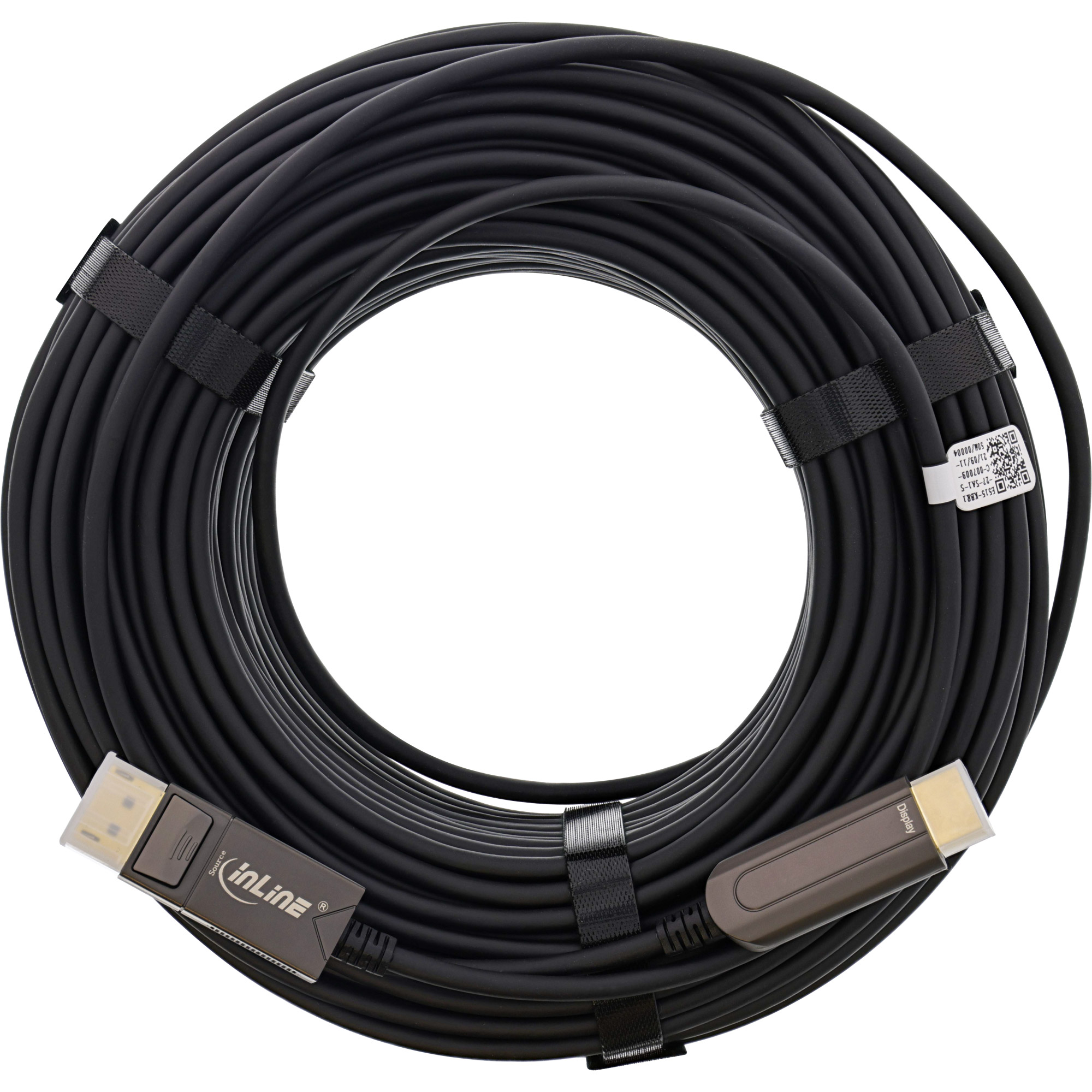 InLine® DisplayPort zu HDMI AOC Konverter Kabel, 4K/60Hz, schwarz, 50m InLine® DisplayPort zu HDMI AOC Konverter Kabel, 4K/60Hz, schwarz, 50m – Bild 3