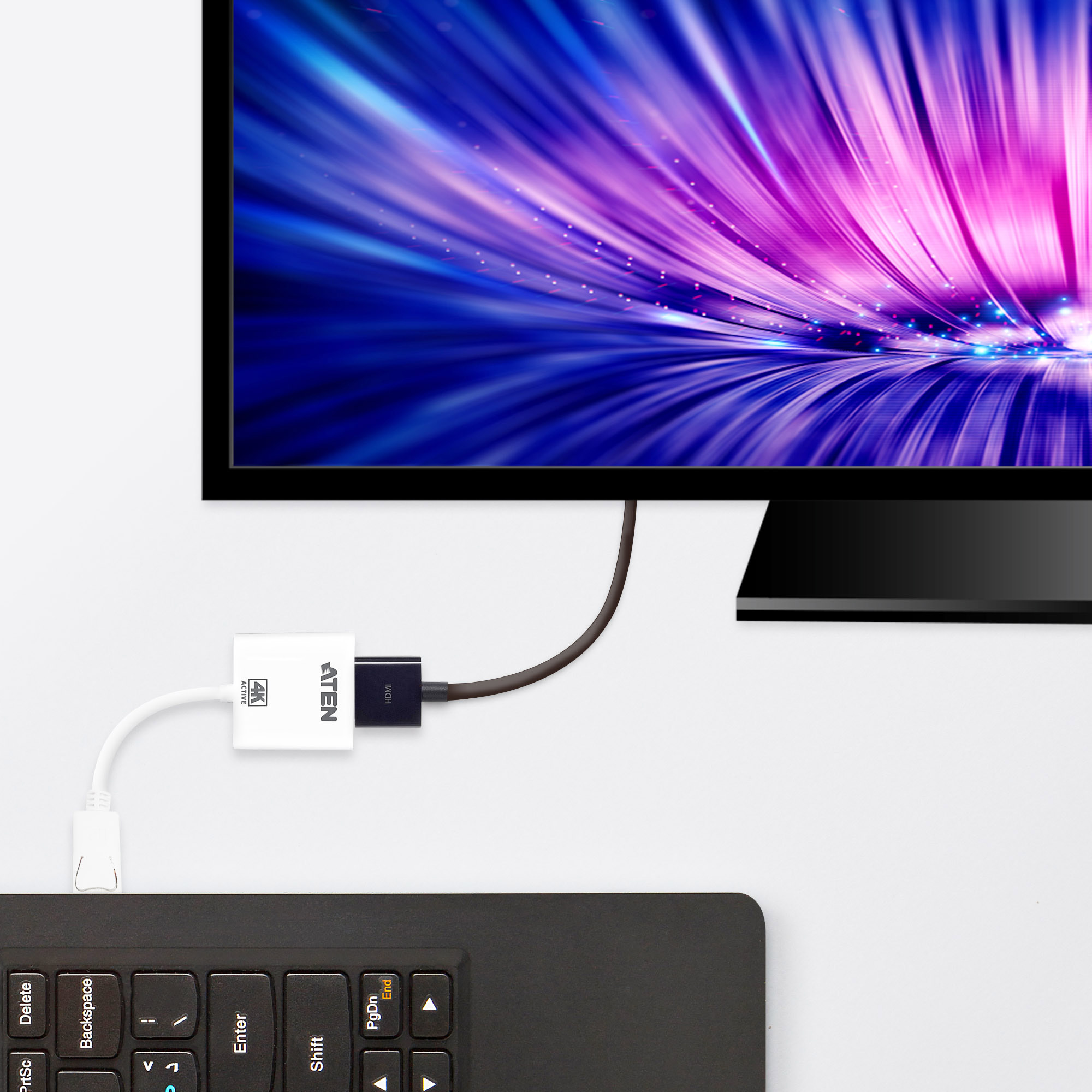 ATEN VC986B DisplayPort auf True 4K HDMI Aktiv Adapter ATEN VC986B DisplayPort auf True 4K HDMI Aktiv Adapter – Bild 2