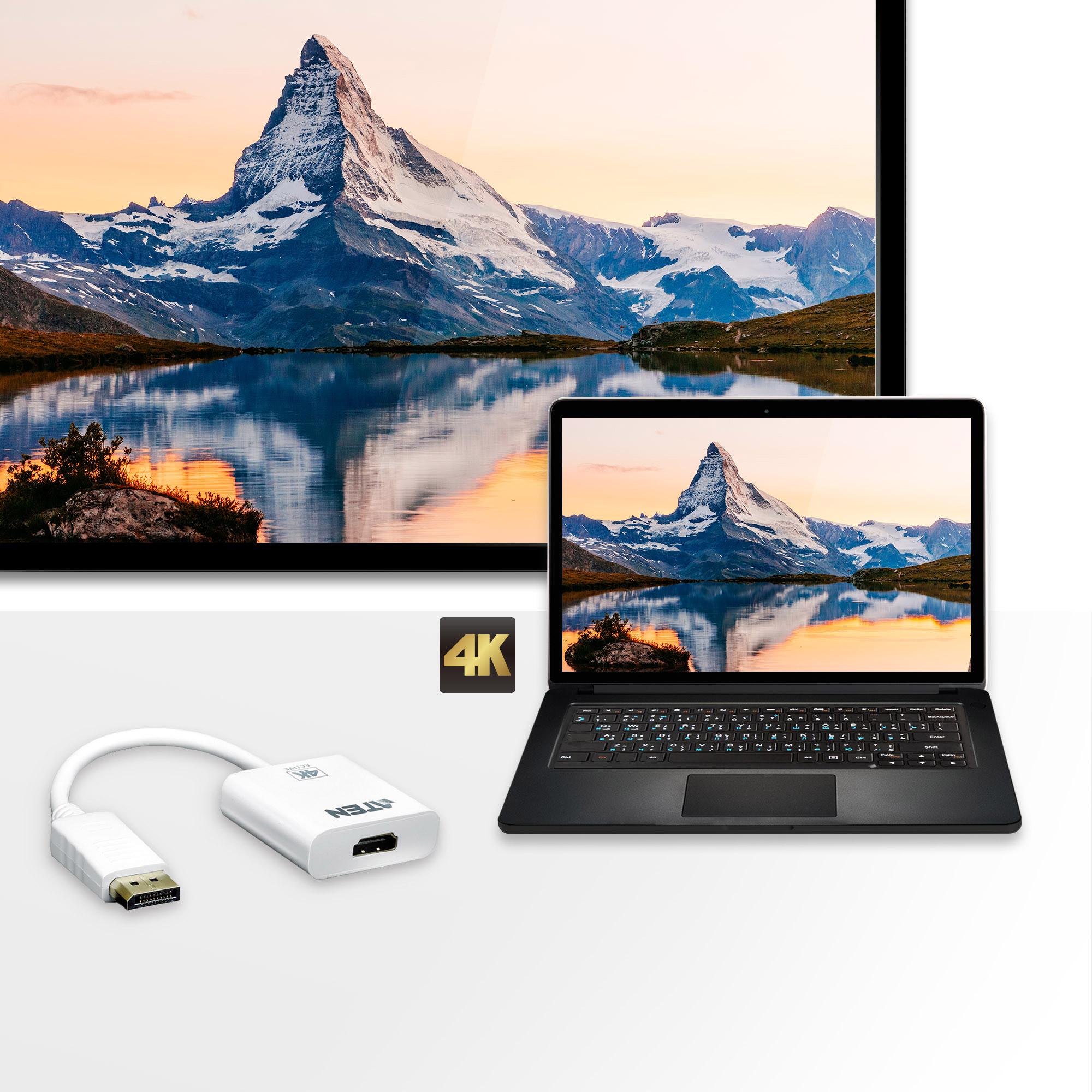 ATEN VC986B DisplayPort auf True 4K HDMI Aktiv Adapter ATEN VC986B DisplayPort auf True 4K HDMI Aktiv Adapter – Bild 3