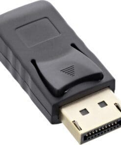 Alternative view of InLine® DisplayPort Adapter, DisplayPort Stecker auf mini DisplayPort Buchse, 4K/60Hz, schwarz/gold
