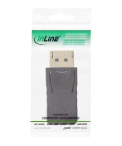InLine® DisplayPort Adapter, DisplayPort Stecker auf mini DisplayPort Buchse, 4K/60Hz, schwarz/gold – Bild 3