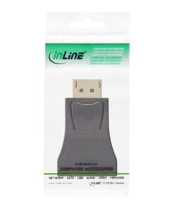 InLine® DisplayPort Konverter, DisplayPort Stecker auf VGA Buchse, FullHD/60Hz, schwarz/gold – Bild 3