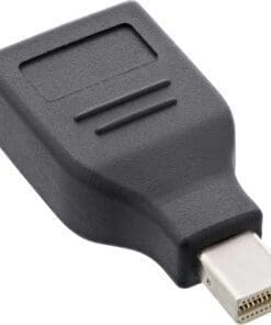 Alternative view of InLine® DisplayPort Konverter, mini DisplayPort Stecker auf HDMI Buchse, FullHD/60Hz, schwarz