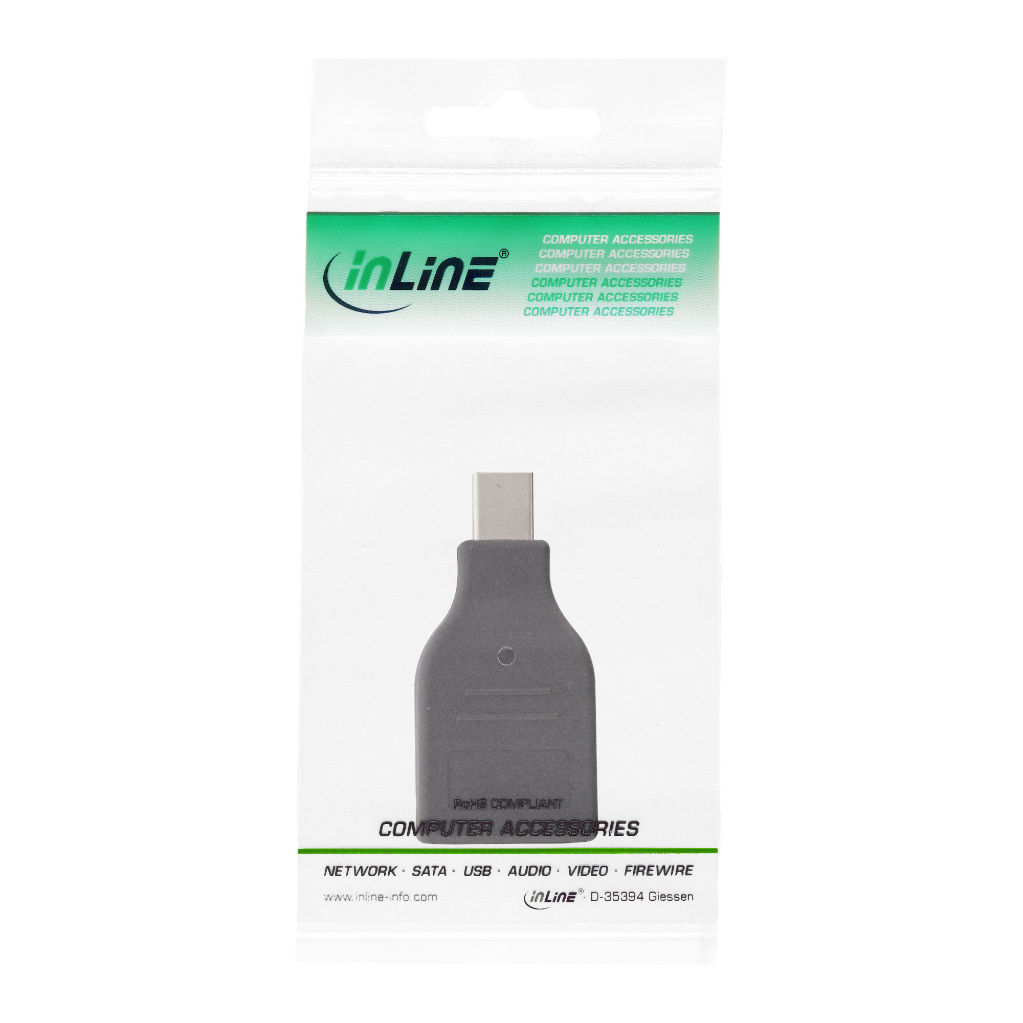 InLine® DisplayPort Konverter, mini DisplayPort Stecker auf HDMI Buchse, FullHD/60Hz, schwarz InLine® DisplayPort Konverter, mini DisplayPort Stecker auf HDMI Buchse, FullHD/60Hz, schwarz – Bild 3