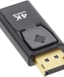 Alternative view of InLine® DisplayPort Adapter, DisplayPort Stecker auf HDMI Buchse, 4K/60Hz, mit Audio, schwarz