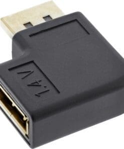 InLine® DisplayPort Adapter, DisplayPort Stecker / Buchse links gewinkelt