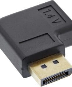 Alternative view of InLine® DisplayPort Adapter, DisplayPort Stecker / Buchse links gewinkelt