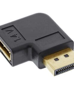 Alternative view of InLine® DisplayPort Adapter, DisplayPort Stecker / Buchse rechts gewinkelt