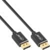 InLine® DisplayPort 1.4 Kabel Slim, 8K4K, schwarz, vergoldete Kontakte, 1m InLine Serielles Kabel, 37pol Stecker / Stecker, vergossen, 1:1 belegt, 5m, Beige, 5 m, DB-37, DB-37, Männlich, Männlich