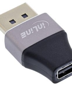 Alternative view of InLine® DisplayPort 1.4 Adapter, DP Stecker / Mini DP Buchse, 8K UHD