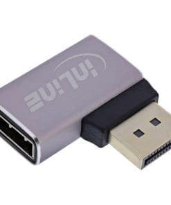 Alternative view of InLine® DisplayPort 1.4 Adapter, DisplayPort Stecker /Buchse, 90° rechts, 8K UHD