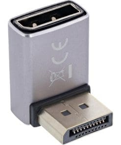 Alternative view of InLine® DisplayPort 1.4 Adapter, DisplayPort Stecker / Buchse, 90° unten, 8K UHD