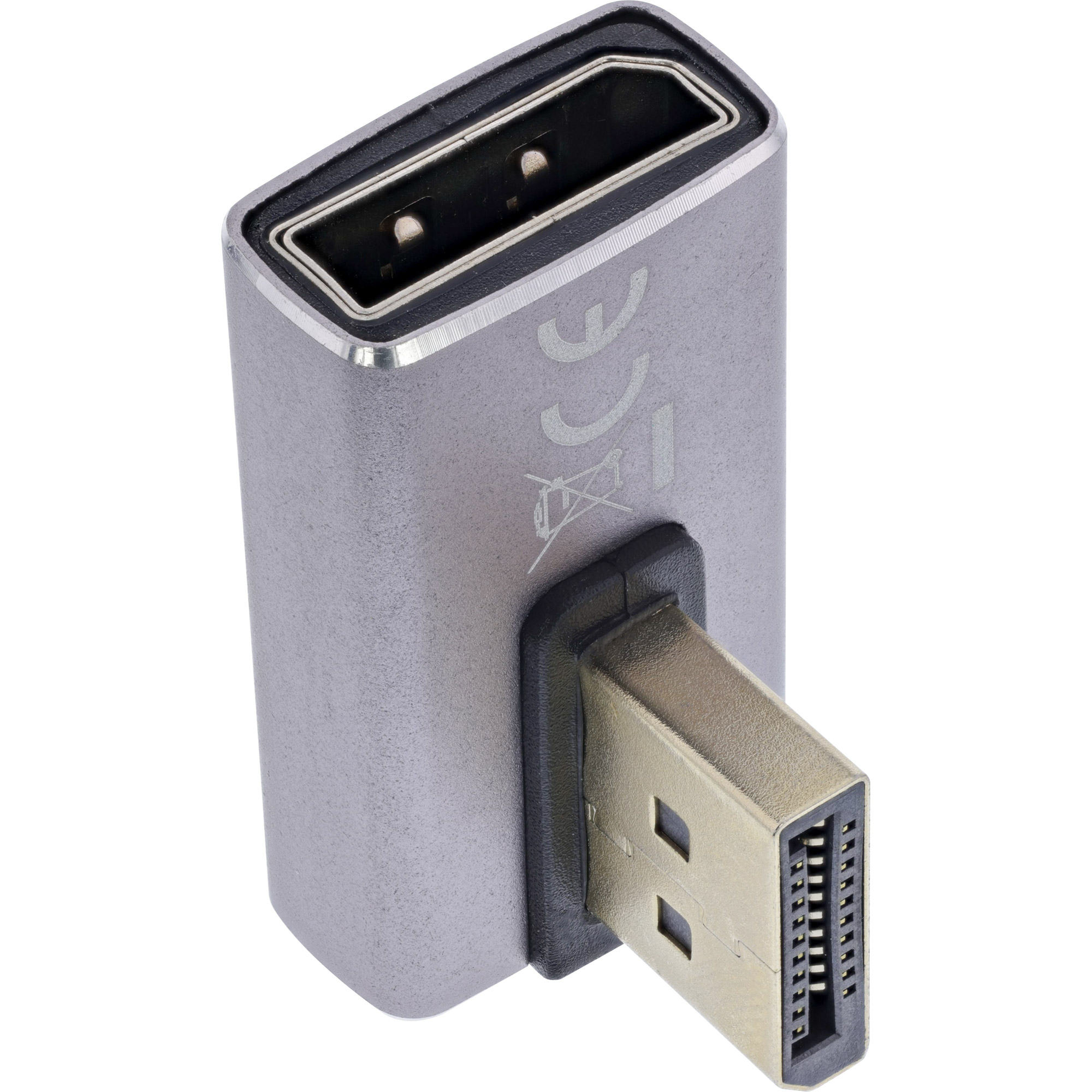 InLine® DisplayPort 1.4 Adapter, DisplayPort St/ Bu, 90° vertikal rechts, 8K UHD InLine® DisplayPort 1.4 Adapter, DisplayPort St/ Bu, 90° vertikal rechts, 8K UHD – Bild 5