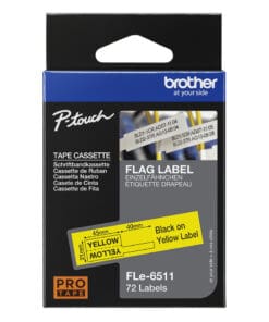 Schriftband FLe-6511 Einzelfähnchen-Etiketten gelb (72 Stück) Schriftband FLe-6511 Einzelfähnchen-Etiketten gelb (72 Stück) – Bild 4