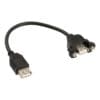 InLine® USB 2.0 Adapterkabel, Buchse A auf Einbaubuchse A, 0,2m, schwarz InLine® Patchkabelkupplung Cat.5e, UTP, 2x RJ45 Buchse, zum Einbau