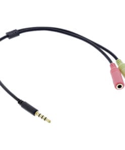 InLine® Audio Headset Adapterkabel, 3,5mm Klinke Stecker 4pol. an 2x 3,5mm Klinke Buchse, 2m