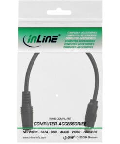 Alternative view of Audio Adapterkabel zum Einbau 1x mit Gewinde, 3,5mm Stereo Buchse/Buchse, 0,2m