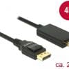 Delock Kabel Displayport 1.2 Stecker > HDMI-A Stecker 2 m schwarz 4K