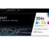 HP 304A 3er-Pack Cyan/Magenta/Gelb Orig. LaserJet Tonerkar.