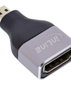 InLine® HDMI Adapter, HDMI A Buchse / Micro HDMI D Stecker, 8K UHD