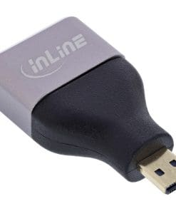 Alternative view of InLine® HDMI Adapter, HDMI A Buchse / Micro HDMI D Stecker, 8K UHD