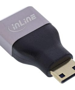 InLine® HDMI Adapter, HDMI A Buchse / Mini HDMI C Stecker, 8K UHD