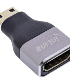 Alternative view of InLine® HDMI Adapter, HDMI A Buchse / Mini HDMI C Stecker, 8K UHD
