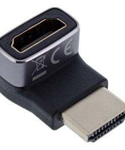 InLine® HDMI Adapter, HDMI A Stecker / Buchse, 90° oben, 8K UHD
