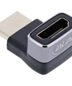 Alternative view of InLine® HDMI Adapter, HDMI A Stecker / Buchse, 90° oben, 8K UHD
