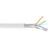 InLine® Patchkabel, S/FTP (PiMf), Cat.6A, 500MHz, halogenfrei, Kupfer, gelb, 100m