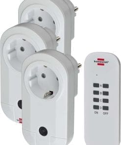Brennenstuhl Comfort-Line 3-fach Funkschalt-Set RC CE1 3001, IP20, weiß