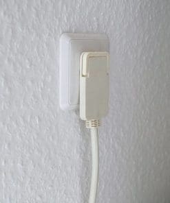 Brennenstuhl Verlängerungsleitung mit Winkel-Flachstecker 10m, weiss, Indoor
