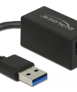 Delock Adapter USB 3.0 Typ-A > 1 x Gigabit LAN RJ45 kompakt schwarz