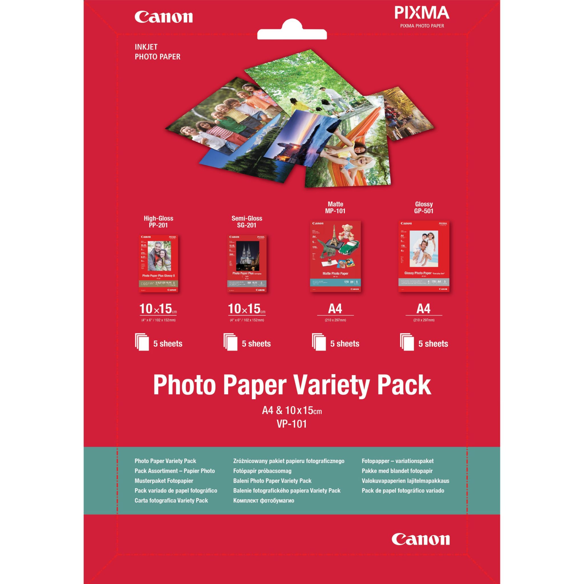 Canon Fotopapier VP-101 (A4-20 Blatt) Canon Fotopapier VP-101 (A4-20 Blatt)